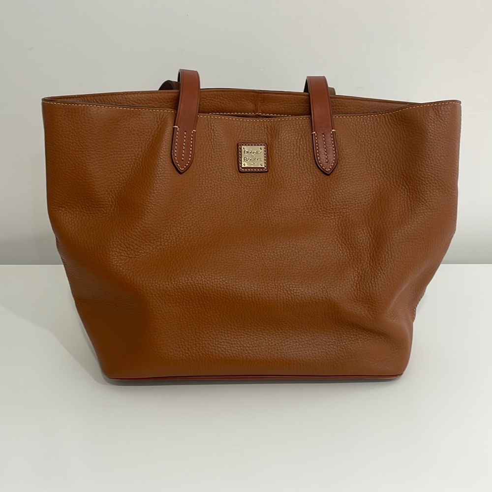 Large brown Dooney and Bourke shoulder bag.